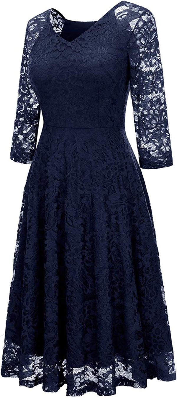 lace dress color navy